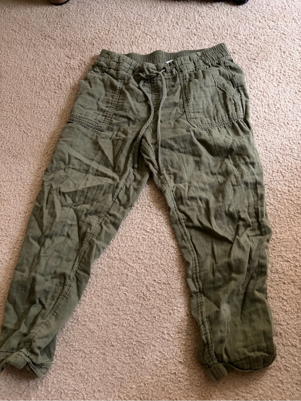 Old Navy Olive Drawstring Jogger Pants
